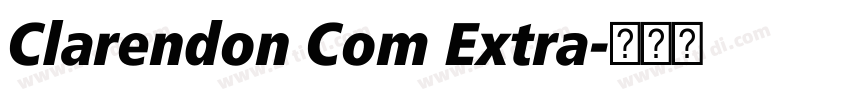 Clarendon Com Extra字体转换